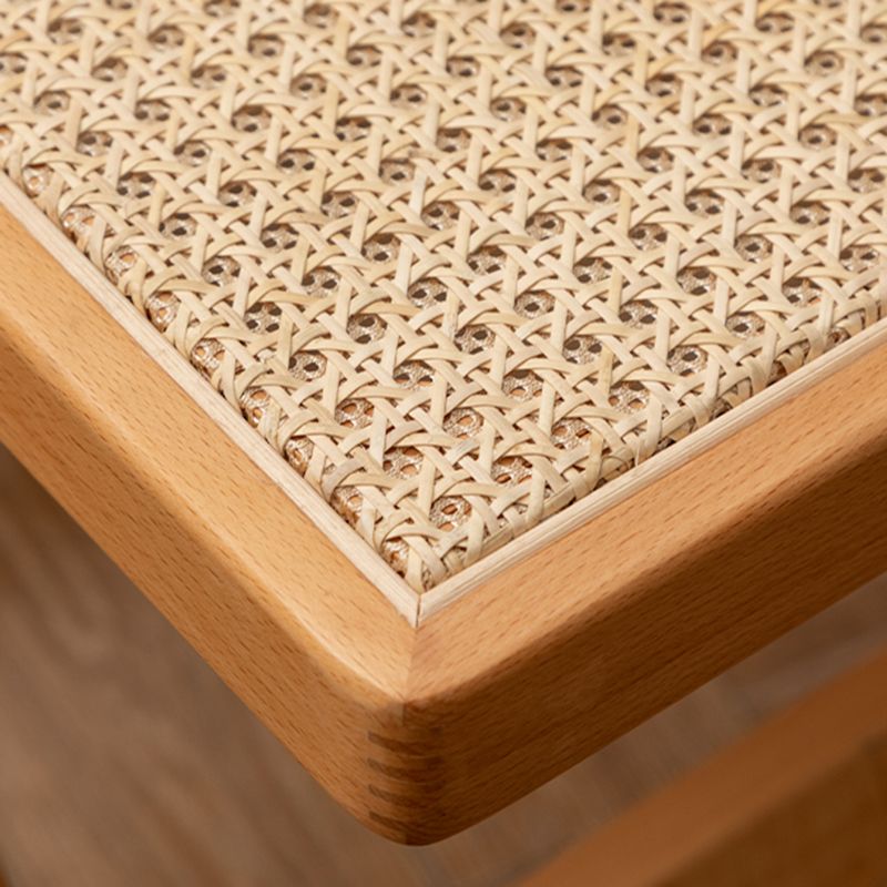 Slipper Accent Chair Wood Solid Wood Frame Armless for Living Room