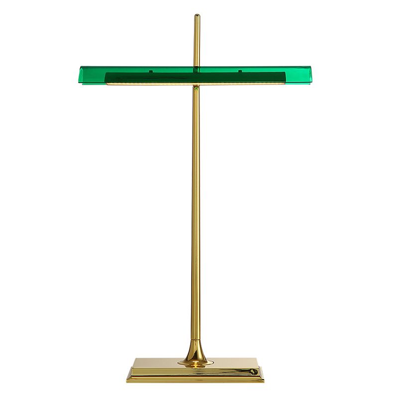 1 Light Linear Table Lamp Contemporary Metal Night Table Lamps for Study Room