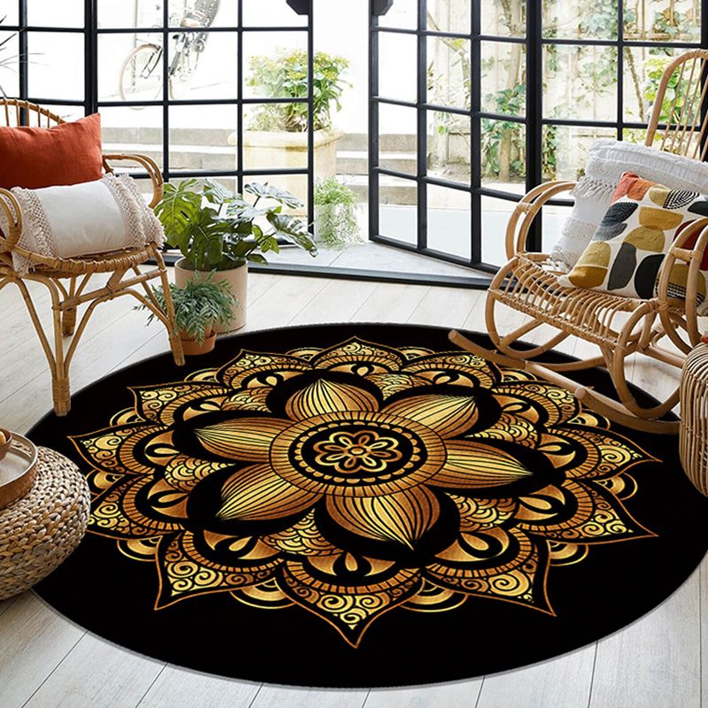 Vintage Teppich Polyester Grafik Teppich Färbung widerstandsfähiger Teppich für Wohnkultur