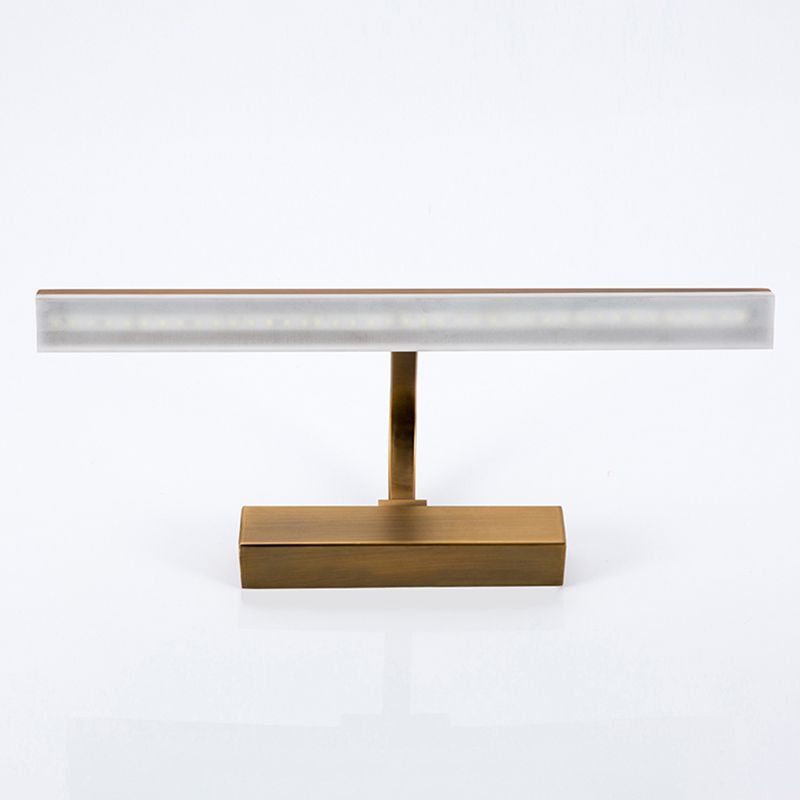 Mid-Century Streamlined Wall Mounted Vanity Lights 1 Light Vanity Mirror Lights with Acrylic Shade