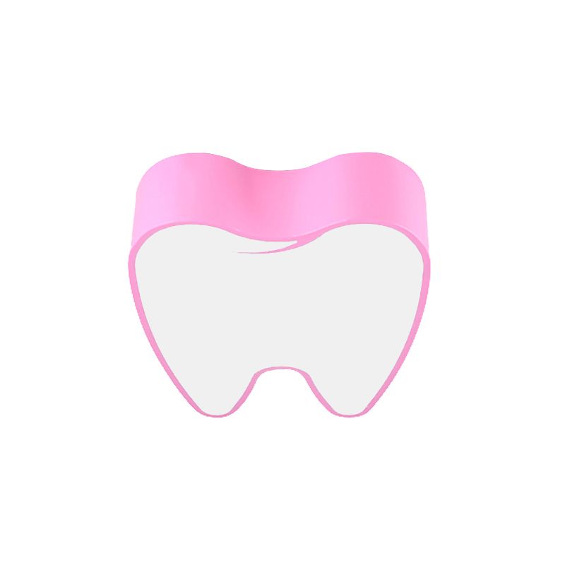 Lámpara de techo de diente pequeño para dormitorio de niños, luz acrílica de montaje empotrado de estilo moderno