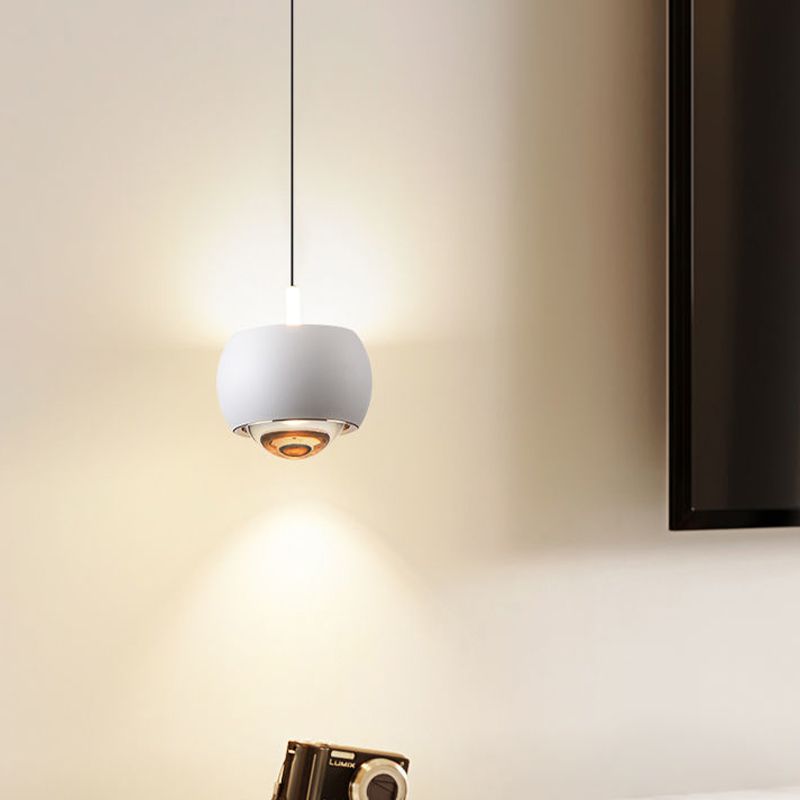 Spherical Shape Hanging Lighting Modern Style Metal 2 Light Hanging Lamp for Living Room