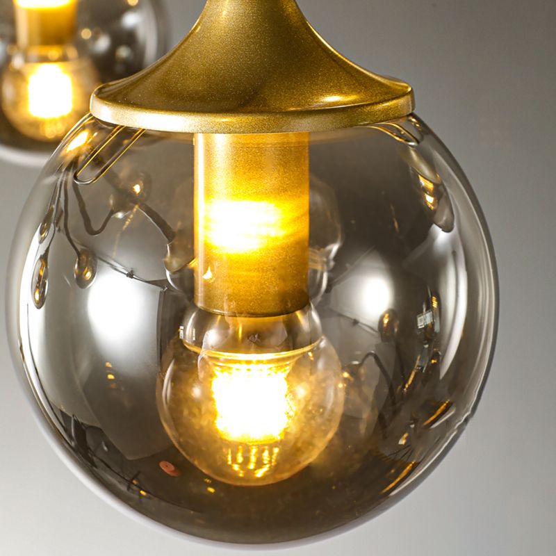 Contemporary Globe Chandelier Lights Glass Chandelier Light Fixture for Living Room