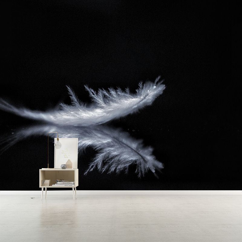 Beautiful Bird Feather Murals Living Room Wall Murals Wallpaper