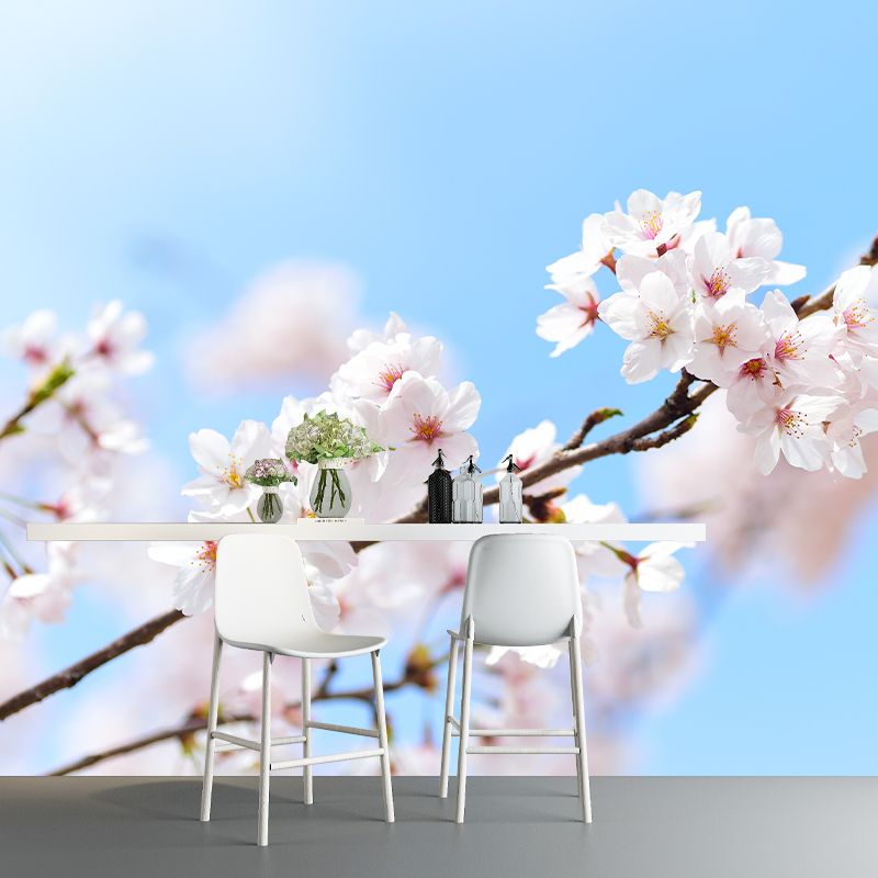 Home Decor Blossoming Flower Mural Wallpaper Customized Modern Wall Covering for Girls Room