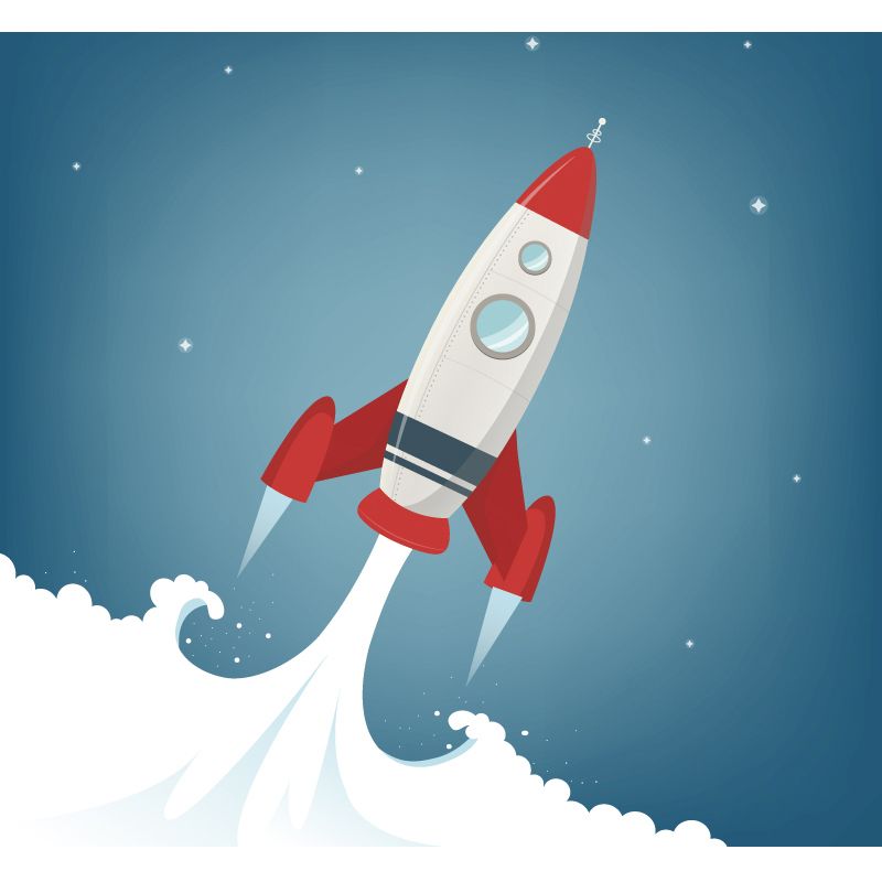 Light Color Outer Space Mural Decal Stain Resistant Children's Art Bedroom Wall Decor