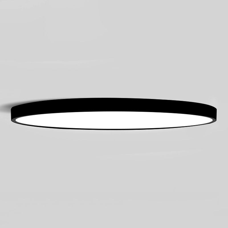 Round Shape LED Ceiling Lamp Modern Iron 1 Light Flush Mount for Balcony Aisle