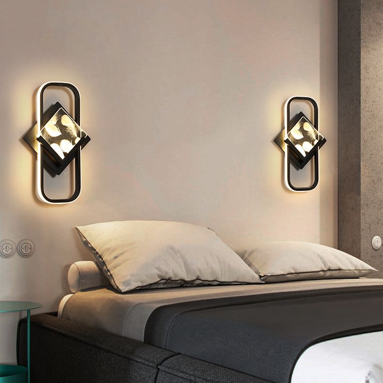 Modern Style Geometry Shape Wall Lights Metal 2-Light Wall Mount Lights