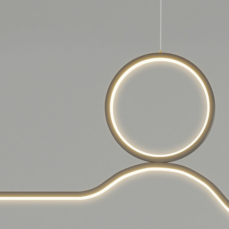 Nordic Linear Island Light Metal 39,5 "PENDANT ISLO