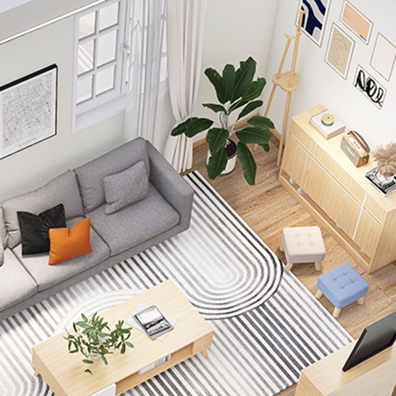 Purple Modern Standard Water Resistant Square Standard for Living Room