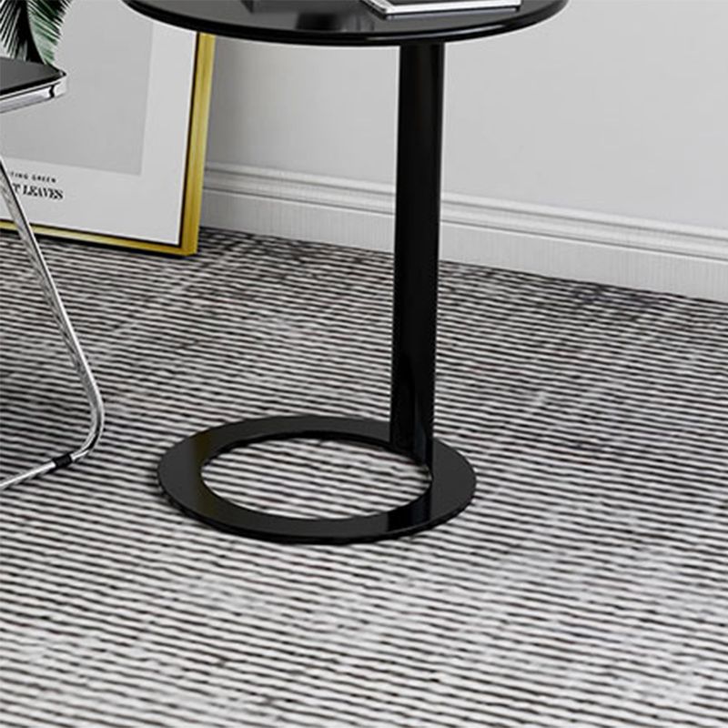 Rustic Accent Side Table Living Room Round Metal Sofa Side Accent Table