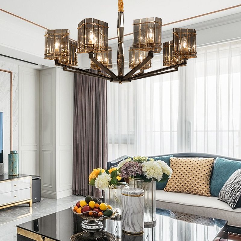 Lámpara de lámpara de lámpara de estilo moderno forma triangular de cristal luz colgante