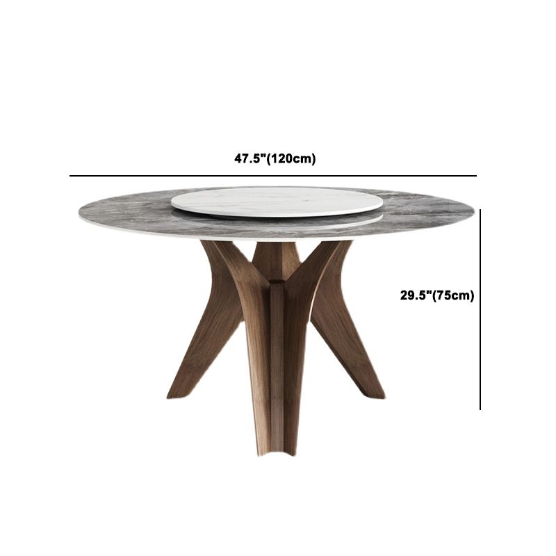 Modern Style Sintered Stone Dining Set Round 1/4/7 Pieces Dining Set for Home Use