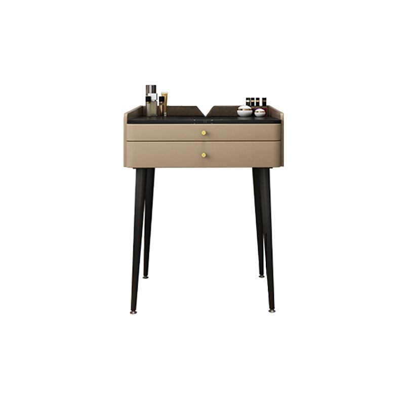 23.62" Wide Stone Vanity Table Modern Makeup Vanity Table Set with Storage Drawers