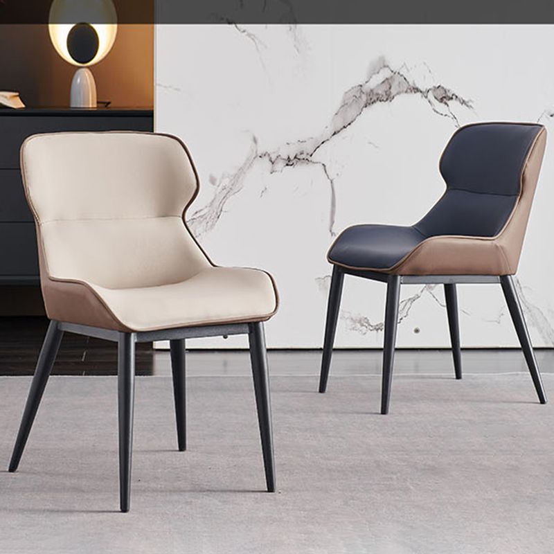 Industrial Dining Accent Chair Upholstered Side Chair for Home