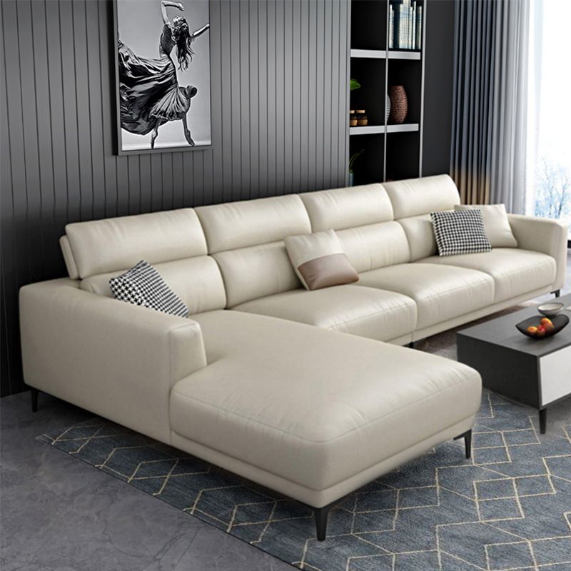 Modern Cushions Recessed Arm Living Room Faux Leather Seating