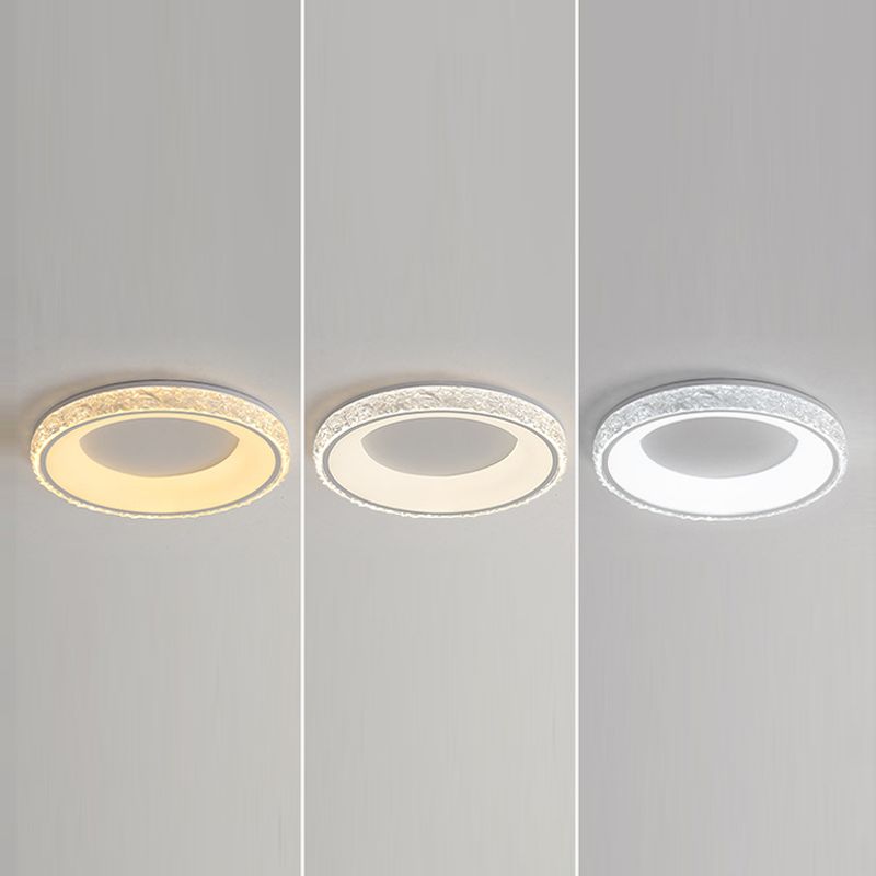 Scandinavische ronde plafondlamp LED kristal dichtbij plafondlamp voor slaapkamer