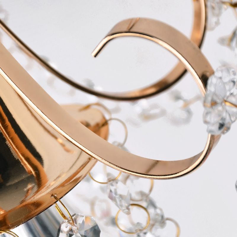 Moderne Kristallwandleuchten gold bewaffnete Wand montiertes Licht für Wohnzimmer