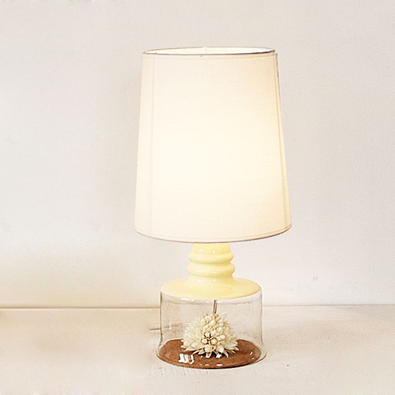 Luce pastorale del tavolo da ristorante in barilotto in tessuto pastorale a 1 tea