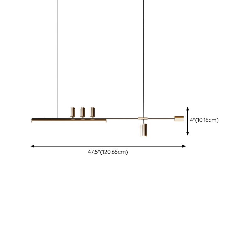 Modern LED Island Fixture Metal Ceiling Pendant Light for Kitchen