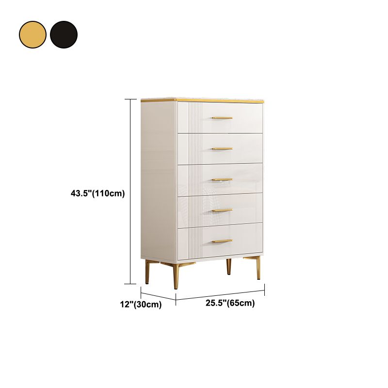 Contemporary Glam Storage Storage Chest White Storage Chest Dresser