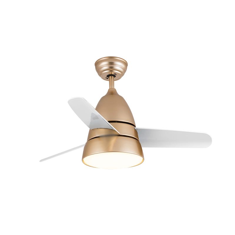 Éventail de pendentif en métal conique Light Nordic Style LED Semi Flush Mounted Plafond Ayémorrat pour salle à manger