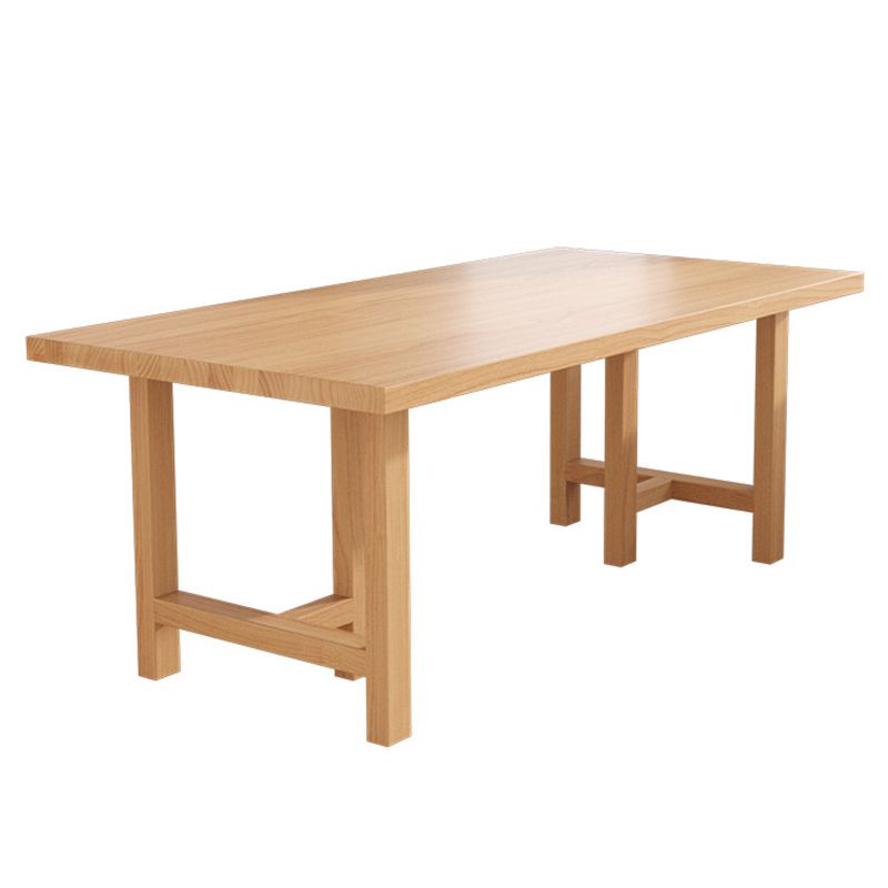 Modern 1/2/3/4/5 Pieces Dining Set Rectangle Pine Wood Dining Table for Dining Room