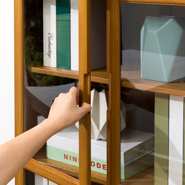 Closed Back Bookshelf Door Standard Bookcase for Home Office