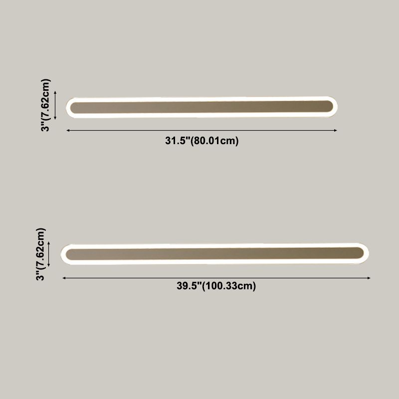 Luces de pared de sombra lineal de metal Modern Simple Simple 1 Head Wall Mount Adcesión