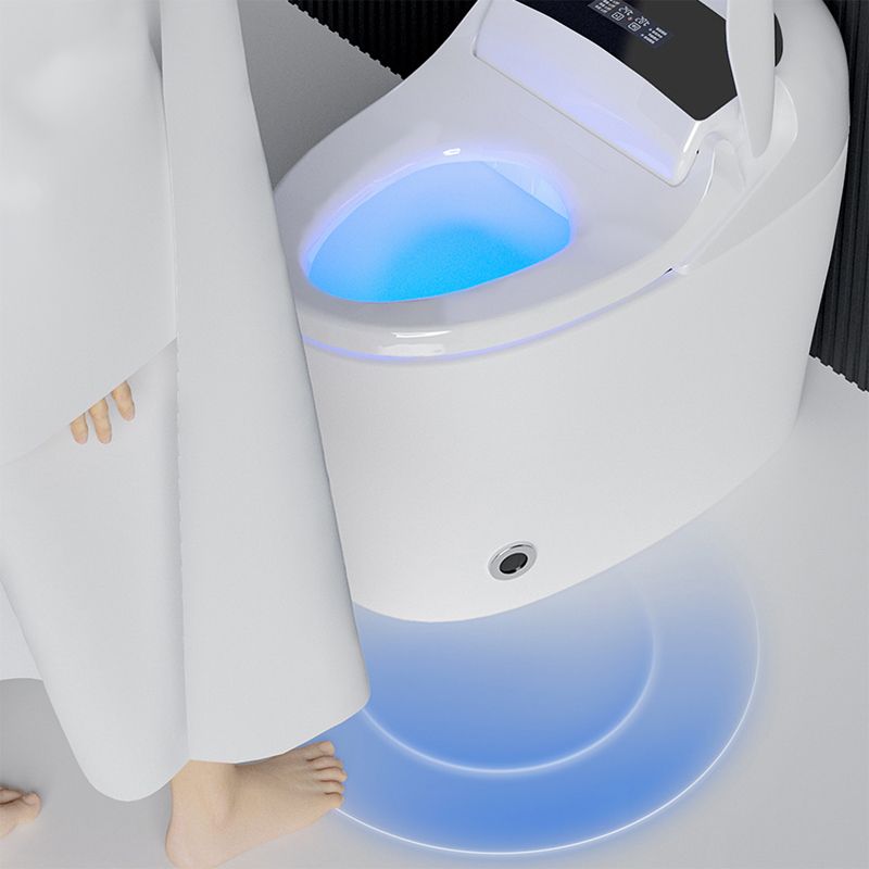 Modern Ceramic Flush Toilet White Urine Toilet with Heated Seat for Washroom