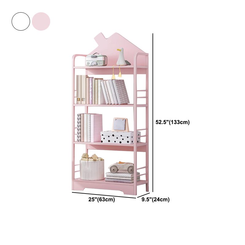 Scandinavian Metal Open Back Bookcase 9.4" Wide Home Bookshelf