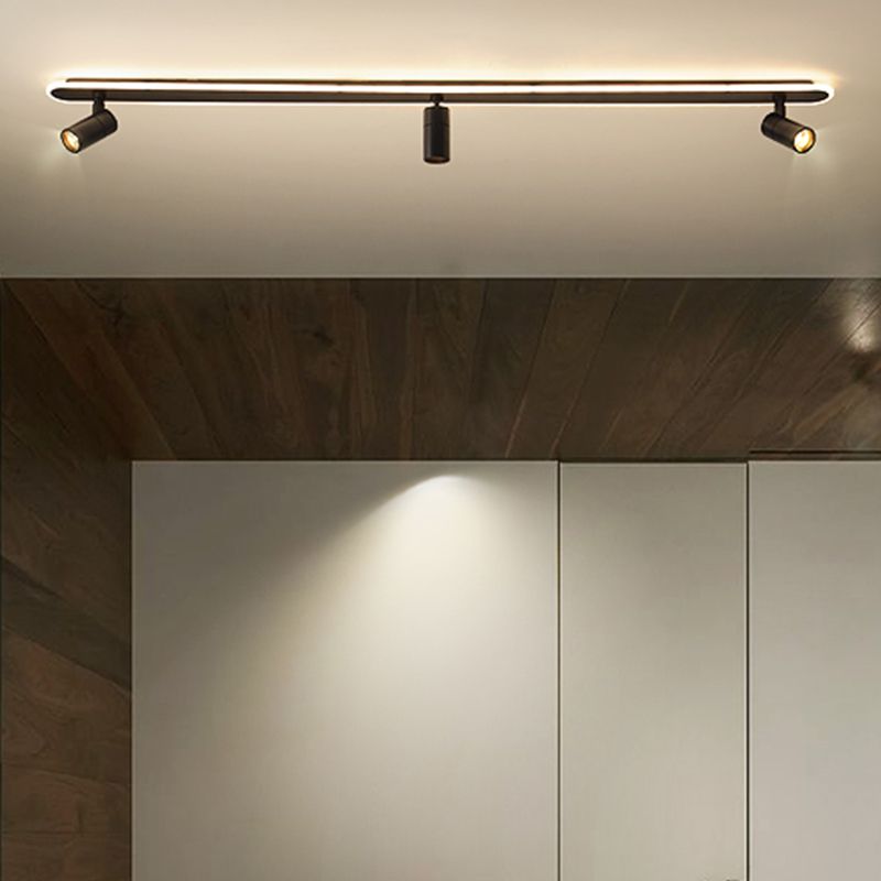 Modern Flush Mount Geometric Shape Ceiling Light with Metal for Toggery