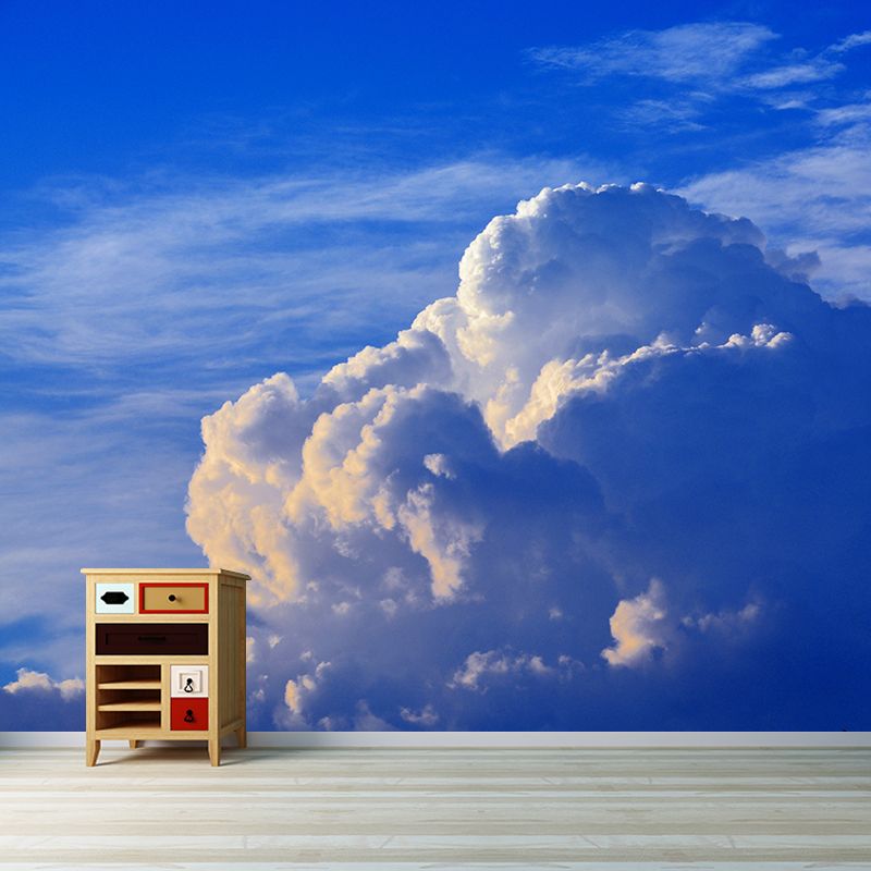 Sky Mural Wallpaper Moisture Resistant Wall Art for Guest Room Decor, Waterproofing