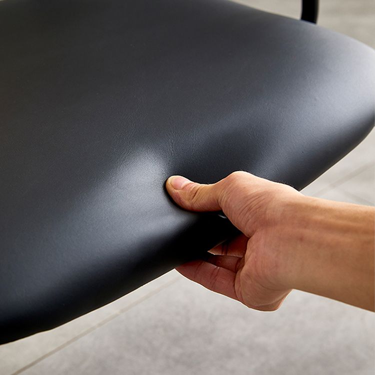 Silla moderna para interiores y exteriores, silla auxiliar de comedor con respaldo abierto de metal y brazo