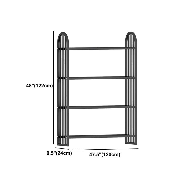 Libreria in metallo moderno in metallo libreria verticale aperta per casa