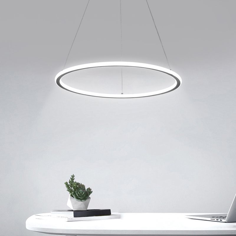 Circle Chandelier Pendant Light Modern Chandeliers For Dining Room Acrylic