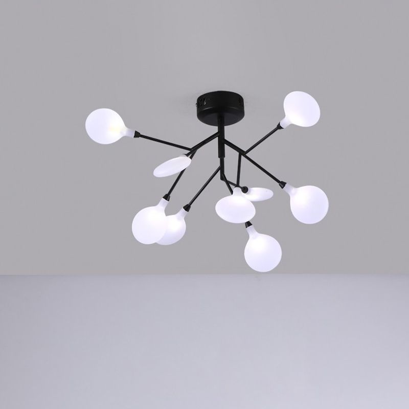 Branching Flushmount Light Modernst LED Metallico Stretto a Soffitto Lampada per Bedroom