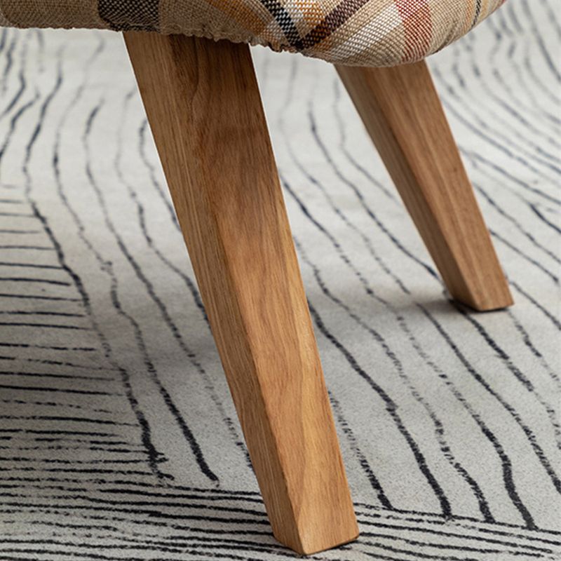 Armless Chair 18.1" L x21.6" W x26.7" H Solid Wood Frame Chair