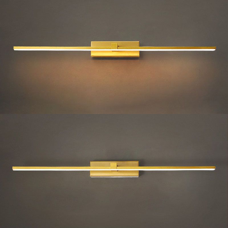 Moderne minimalistische lineare LED -Wandlampenmeldeslampe mit Acrylschatten