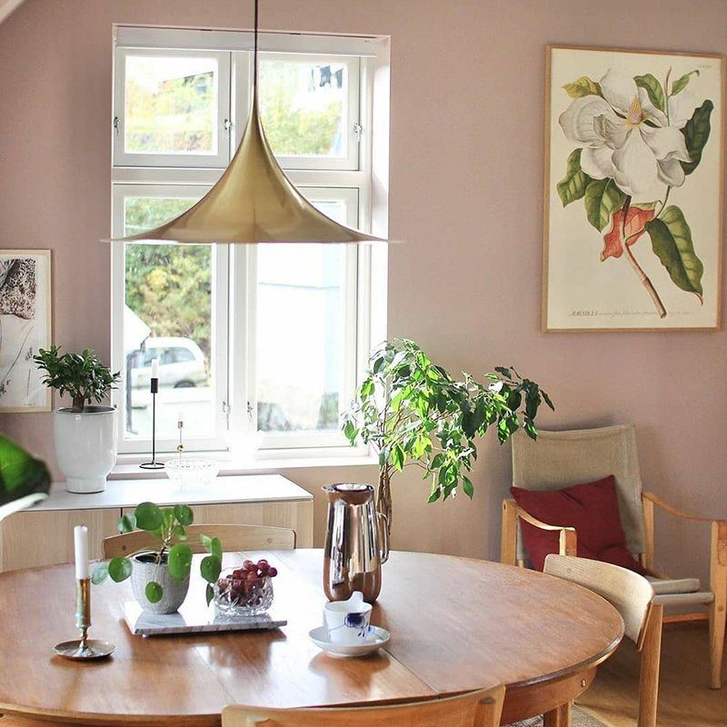 Modern Hanging Light Household Metallic Art Pendent Light for Living Room