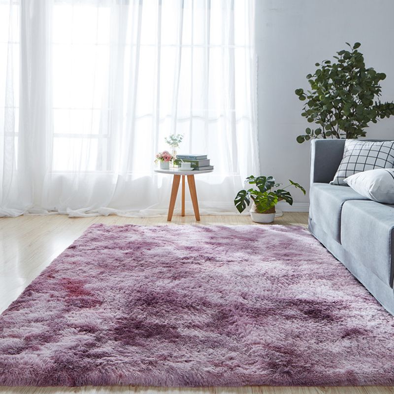 Pretty Casual Rug Multicolor Plain Area Carpet Non-Slip Backing Stain Resistant Washable Rug for Living Room