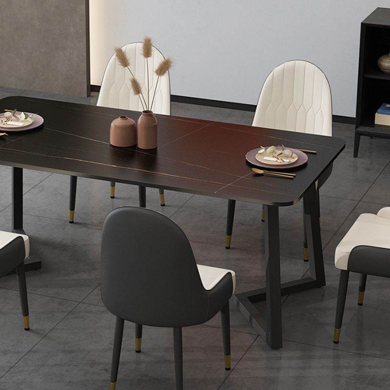 Modern Stone Dining Table 1/2/5/7 Pieces Dining Set for Living Room