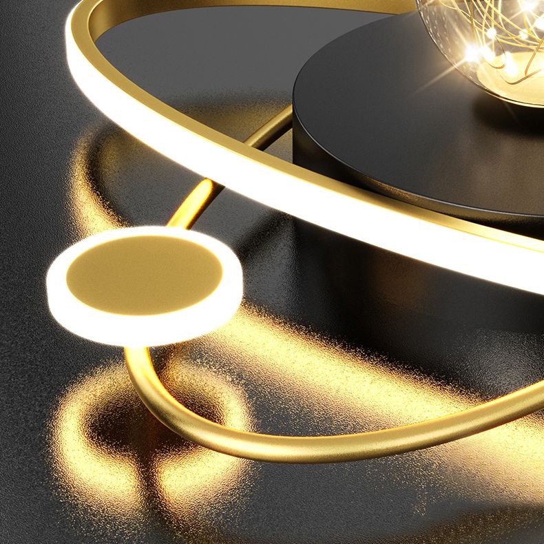 Lámpara de techo ovalada posmoderna lámpara de techo