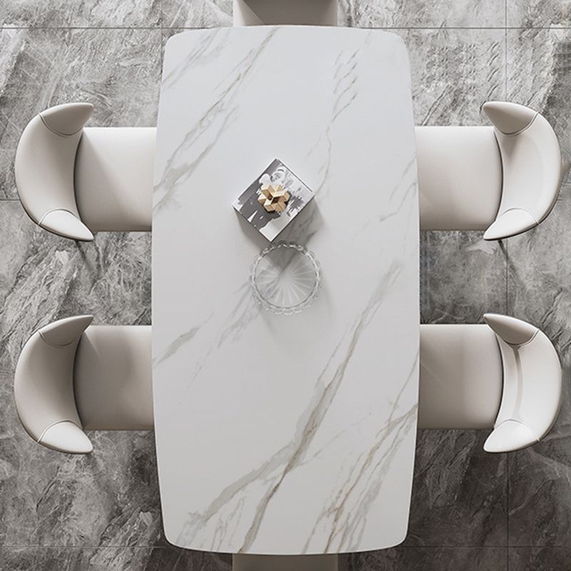 Glam Dining Rectangle Table Dining Sintered Stone Table for Home Use