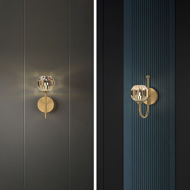 8.5"/7"/6" Wild Crystal Sconce Light Postmodern Wall Mounted Light Fixture