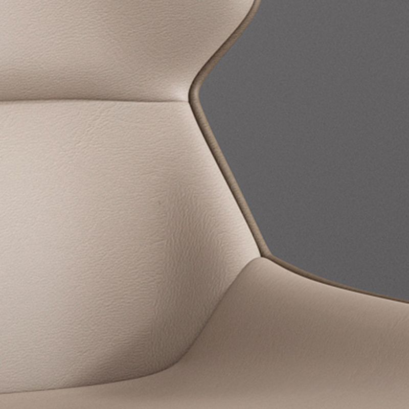 Modern Style Dining Chair Arm Dining Chair with Metal Legs for Kitchen