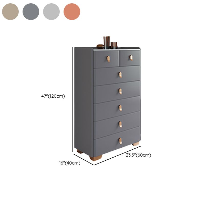 Solid Wood Classic Glam Storage Chest Stone Dresser with 4/5/6/7/8 Drawers