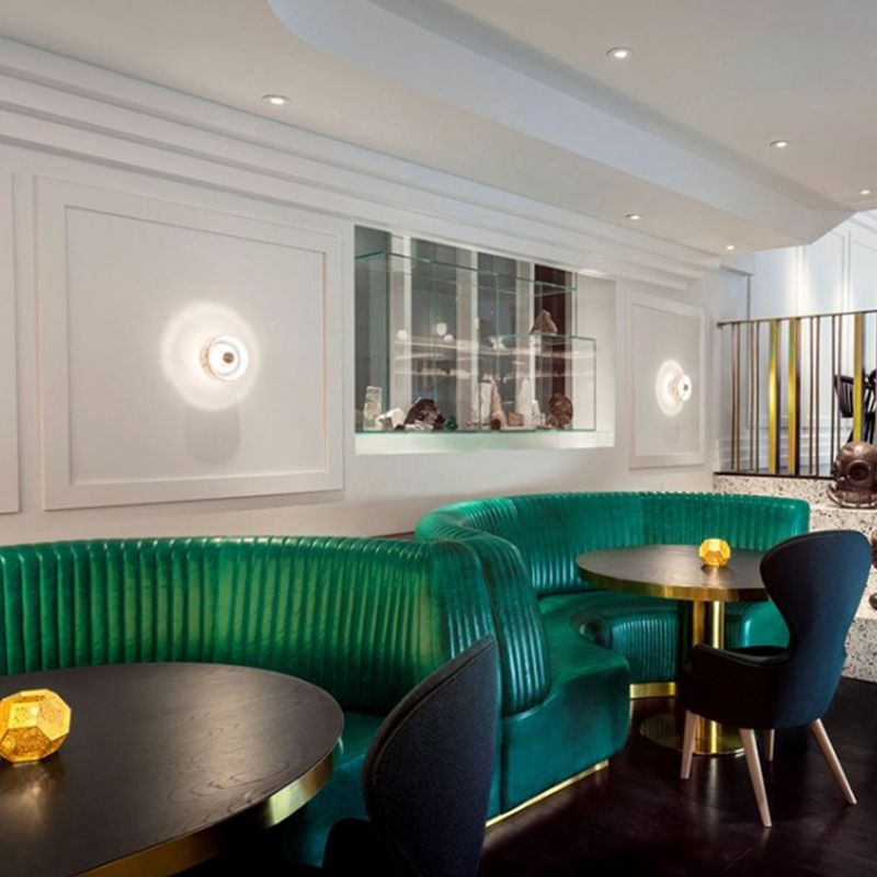 Schüssel Leuchte Leuchte moderne 1-Licht-weiße Wandlampe für Cafésgeschäft