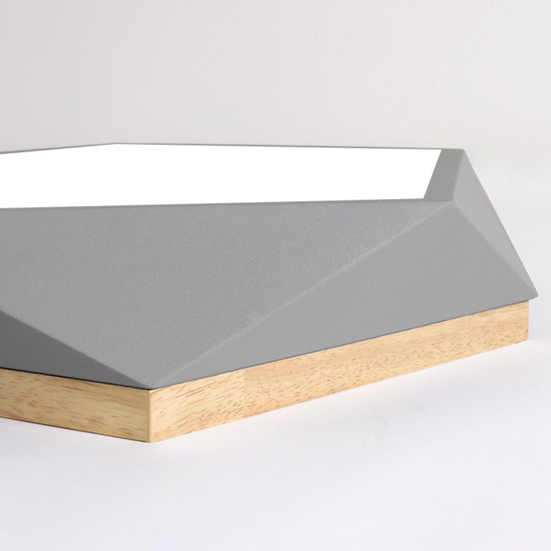 Lampe LED moderne Macaron encastré Pentagone pour salon chambre à coucher