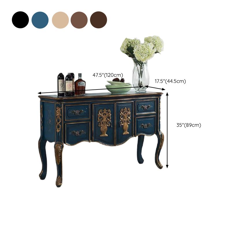 French Country Wooden Console Table Rectangle Console Sofa Table for Hall